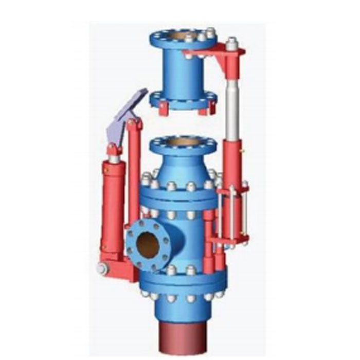 Radial- Axial Device for stubbing main valves of  X-mas trees