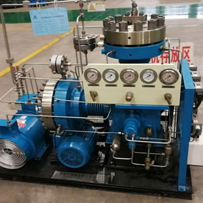 High purity oxygen diaphragm compressor