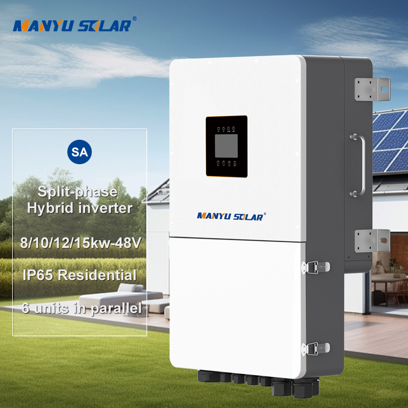 8KW 10 12 15KW Hybrid Solar Inverter Split Phase Inverter on Grid and Off Grid ESS Commercial Energy