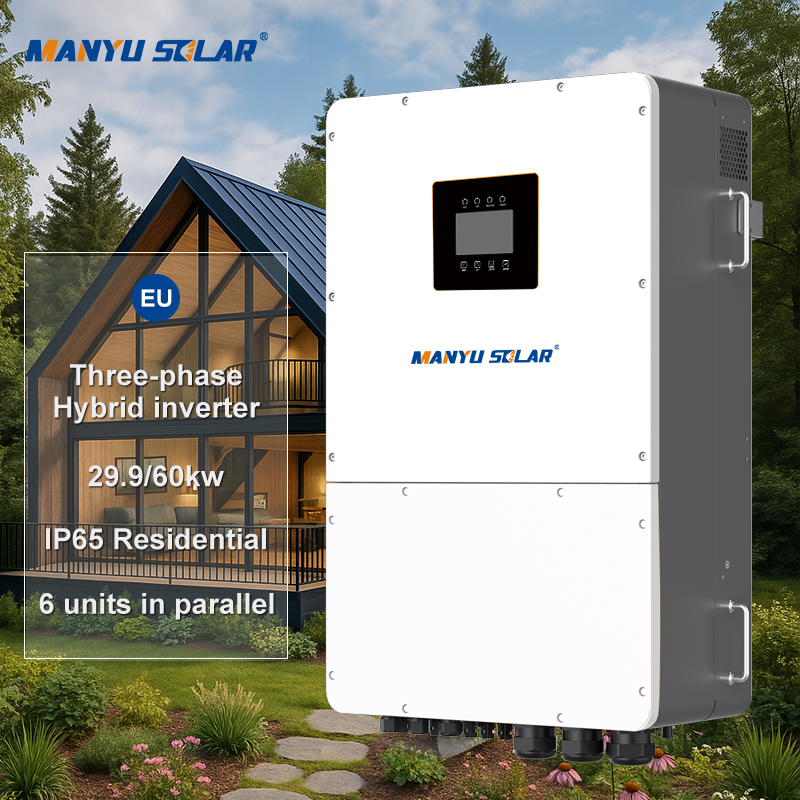 29.9KW 60kw Hybrid Solar Inverter 3 Phase Pure Sine Wave Inverter Solar Energy Storage Solar Inverte