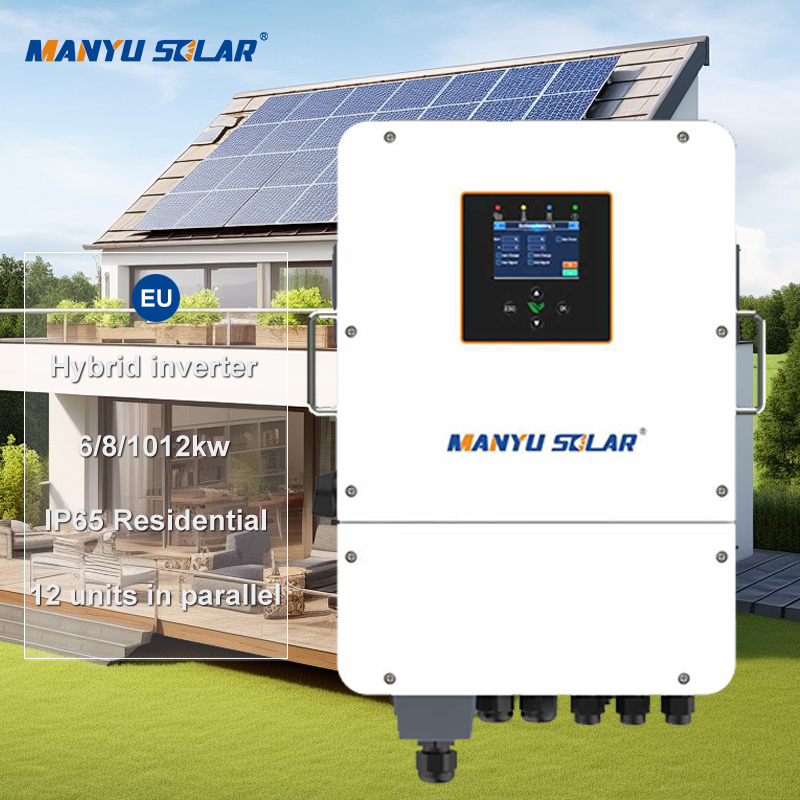 Hot Sale 48V Hybrid Solar Inverter 6KW 8kw 10kw 12kw on Off Grid Energy Storage Inverter Lithium Bat
