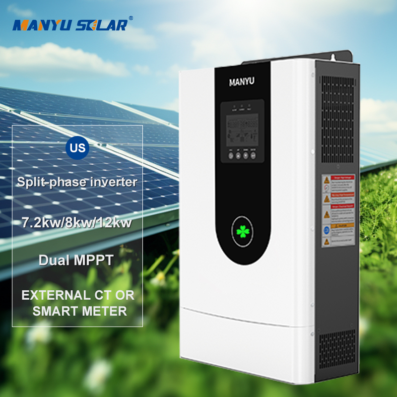 7.2kw 12kw10KW Parallel Inverter Hybrid Inverter with Lithium Battery Solar Energy Storage Split Pha